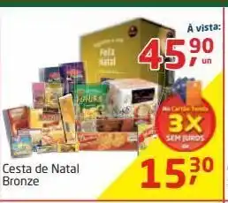 Tenda Atacado Cesta de natal bronze oferta