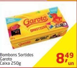 Tenda Atacado Bombons sortidos garoto caixa 250g oferta