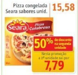 Sonda Pizza Congelada Seara sabores unid. oferta