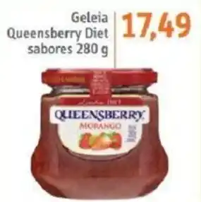 Sonda Geleia Queensberry Diet sabores 280g oferta