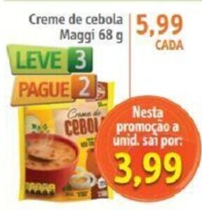 Sonda Creme de cebola Maggi 68g oferta