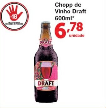 Chopp de Vinho Draft 600ml