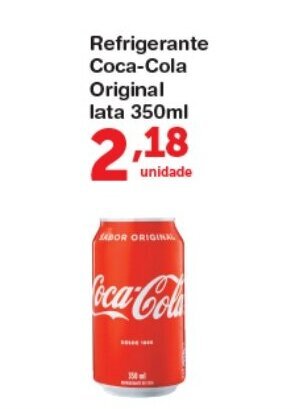 Roldão Refrigerante Coca Cola Original lata 350ml oferta