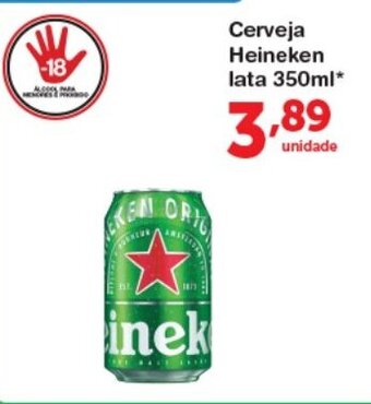 Roldão Cerveja Heineken lata 350ml oferta