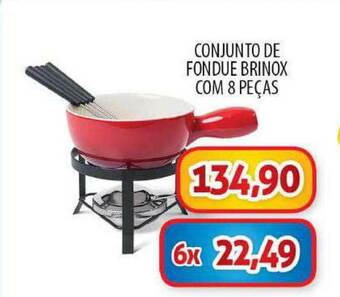 Conjunto De Fondue Brinox Com 8 Peças