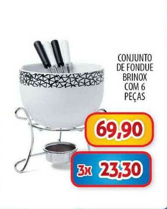Conjunto De Fondue Brinox Com 6 Peças