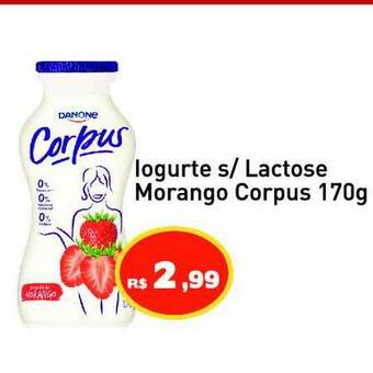 Tonin Superatacado Iogurte S Lactose Morango Corpus 170g oferta