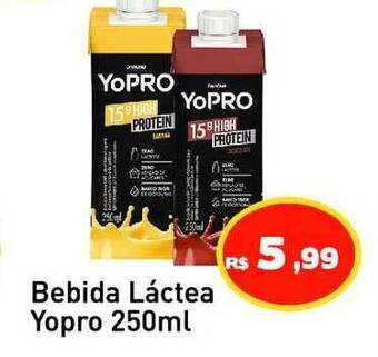 Tonin Superatacado Bebida Láctea Yopro 250ml oferta