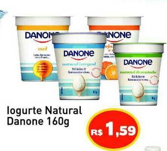 Tonin Superatacado Iogurte Natural Danone 160g oferta