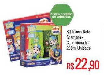 Mart Minas Kit Luccas Neto Shampoo + Condicionador 260ml oferta