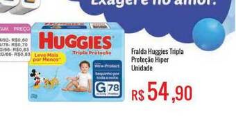 Mart Minas Fralda Huggies Tripla Proteção Hiper oferta