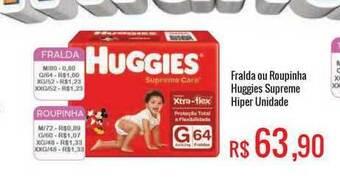Mart Minas Fralda Ou Roupinha Huggies Supreme Hiper oferta