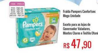 Mart Minas Fralda Pampers Confortsec Mega oferta