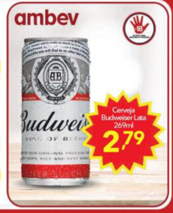 Lopes Supermercados Cerveja Budweiser 269ml oferta