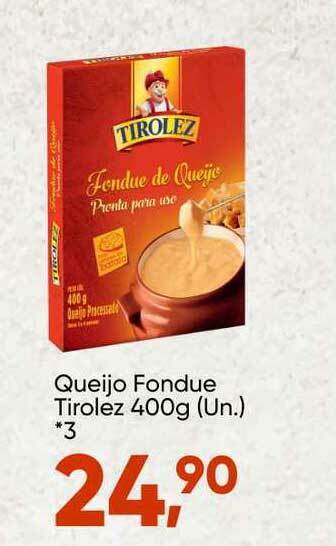 Imec Supermercados Queijo Fondue Tirolez 400g oferta