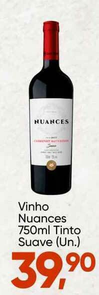 Imec Supermercados Vinho Nuances Tinto Suave 750ml oferta