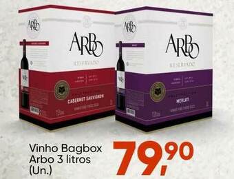 Imec Supermercados Vinho Bagbox Arbo 3L oferta