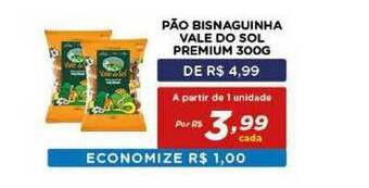 Bahamas Mix Pão Bisnaguinha Vale Do Sol Premium 300g oferta
