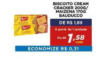 Bahamas Mix Biscoito Crema Cracker 200g Maizena 170g Bauducco oferta