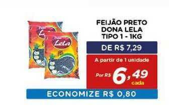Bahamas Mix Feijão Preto Dona Lela Tipo 1 1kg oferta