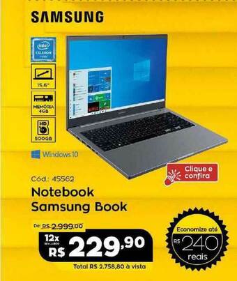 Notebook Samsung Book