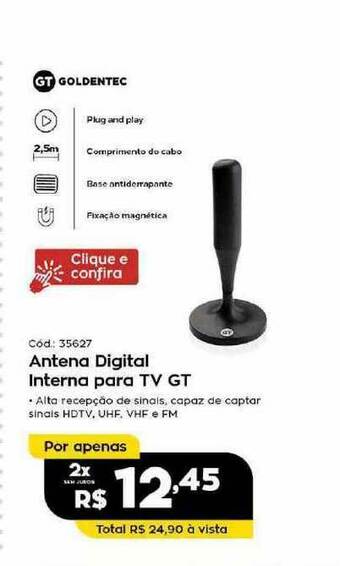 Antena Digital Interna Para Tv Gt