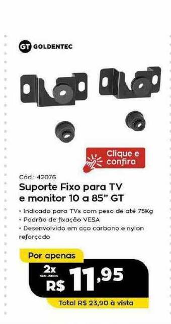 Suporte Fixo Para Tv E Monitor 10 A 85