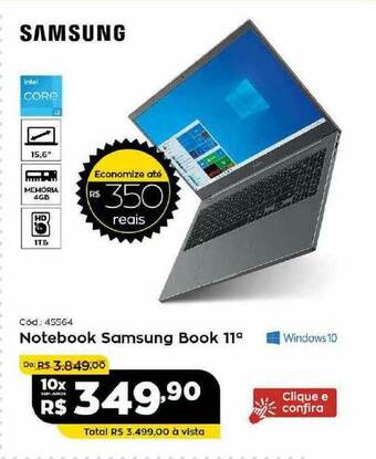 Ibyte Notebook Samsung Book 11a oferta