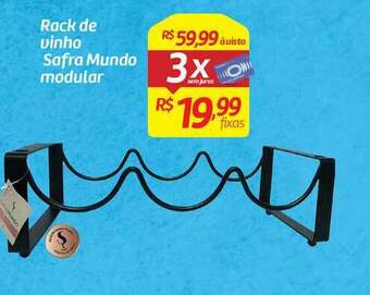 Comper Rack De Vinho Safra Mundo Modular oferta