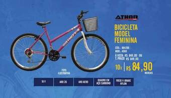 Zema Bicicleta Model Femenina Athor oferta