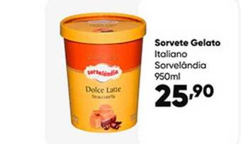 Zaffari Sorvete Gelato Italiano Sorvelândia 950ml oferta