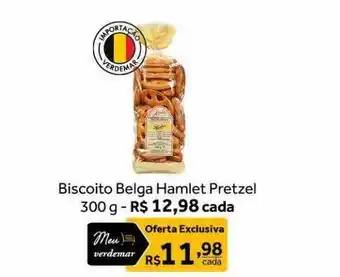 Verdemar Supermercado Biscoito belga hamlet pretzel oferta