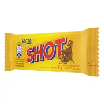 Supermercados Mateus Chocolate ao leite com amendoim lacta shot pacote oferta
