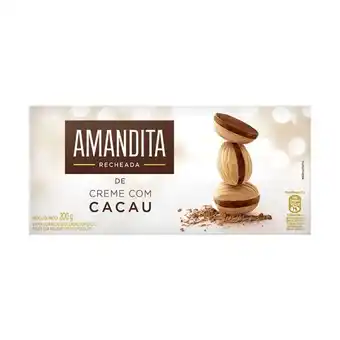 Supper Rissul Wafer recheado lacta amandita chocolate 200g oferta