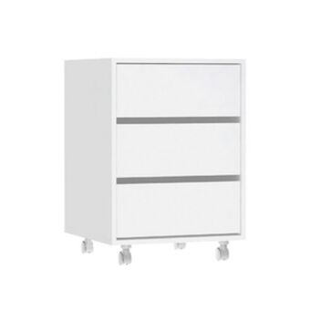 Leroy Merlin Gaveteiro de chão 66x45x45cm madeira branco neve luciane oferta