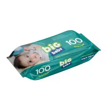 Lenço umedecido big baby 100un