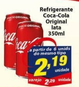 Refrigerante Coca Cola Original lata 350ml
