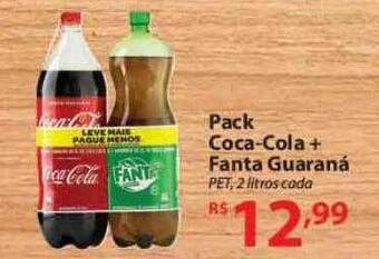 Nacional Pack coca-cola + fanta guaraná oferta