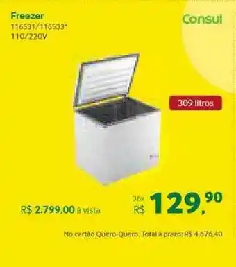Quero Quero Freezer consul oferta