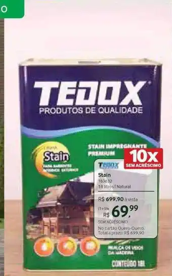 Tedox stain