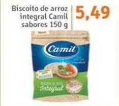 Sonda Biscoito de arroz integral camil sabores oferta