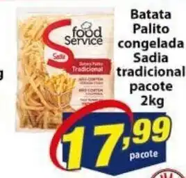 Vencedor Atacadista Batata Palito congelada Sadia tradicional pacote 2kg oferta