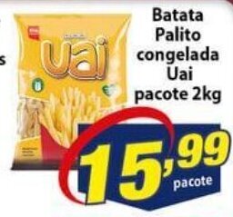 Vencedor Atacadista Batata palito congelada Uai pacote 2kg oferta