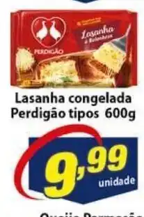 Vencedor Atacadista Lasanha congelada Perdigao tipos 600g oferta