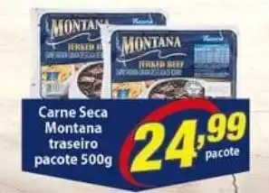 Carne Seca Montana traseiro pacote 500g
