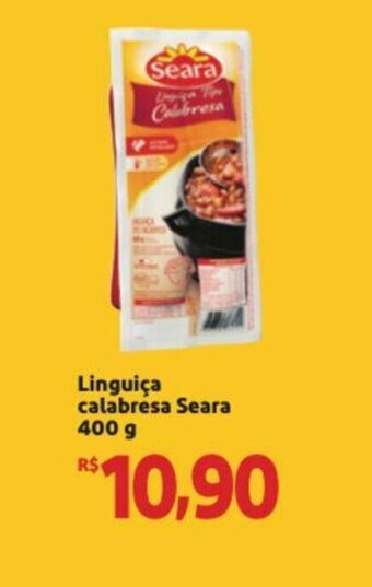 Extra Supermercado Linguica Calabresa Seara 400g oferta