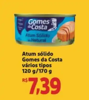 Extra Supermercado Atum Solido Gomes da Costa varios tipos 120g/170g oferta
