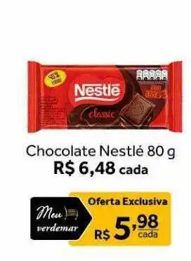 Verdemar Supermercado Chocolate nestlé oferta