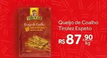 Verdemar Supermercado Queijo de coalho tirolez espeto oferta