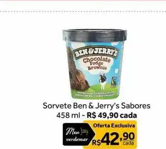 Verdemar Supermercado Sorvete ben & jerry's sabores oferta